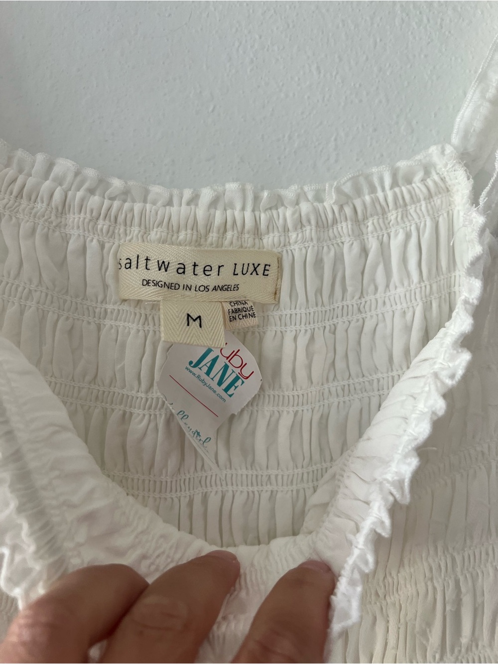 SALTWATER LUXE | New Smocked Tiered Floral MIDI Dress | M - Picture 5 of 5